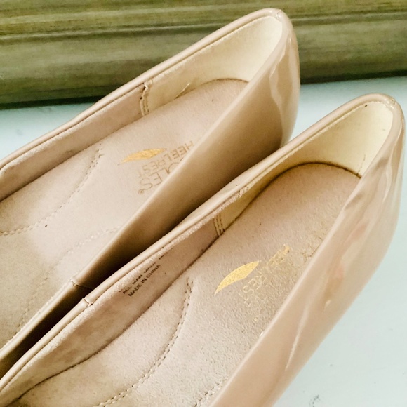 Aerosole Shore thing heels Blush Nude pumps 2” chunky heel size 8.5M Event Party - Picture 5 of 15